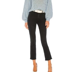 Mother Insider Ankle in Blackbird Blue/Black Jeans Size 27